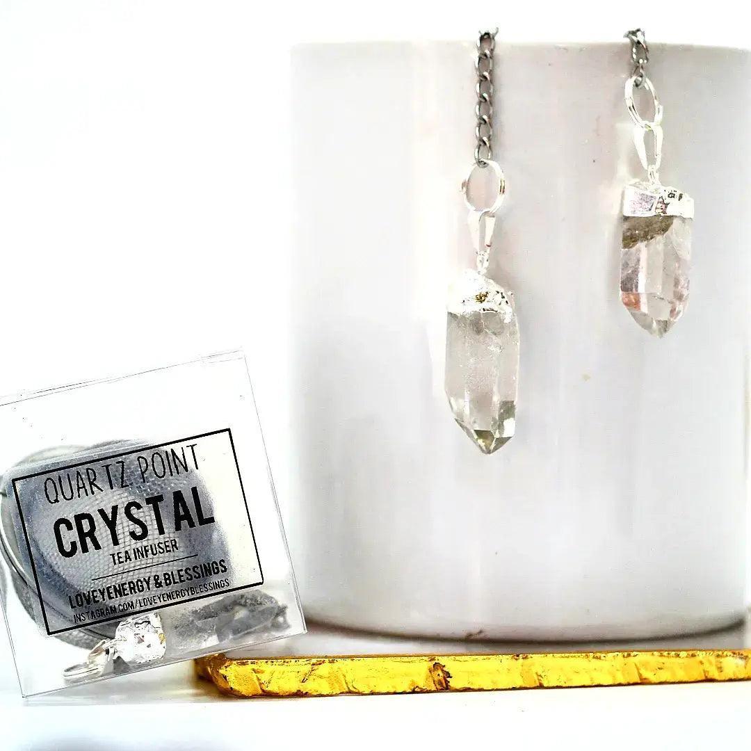 Clear Quartz Crystal Tea Infuser